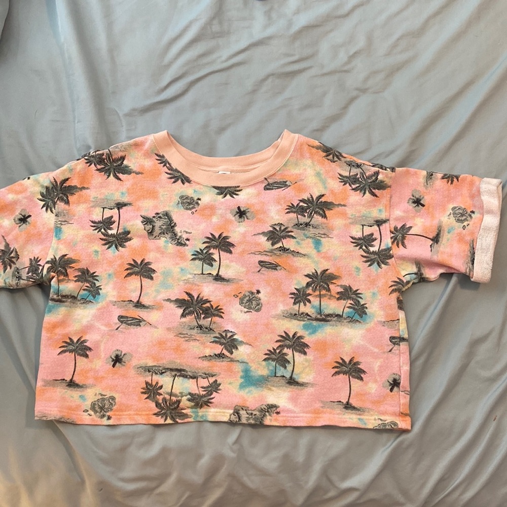 “beach fleece” crop top